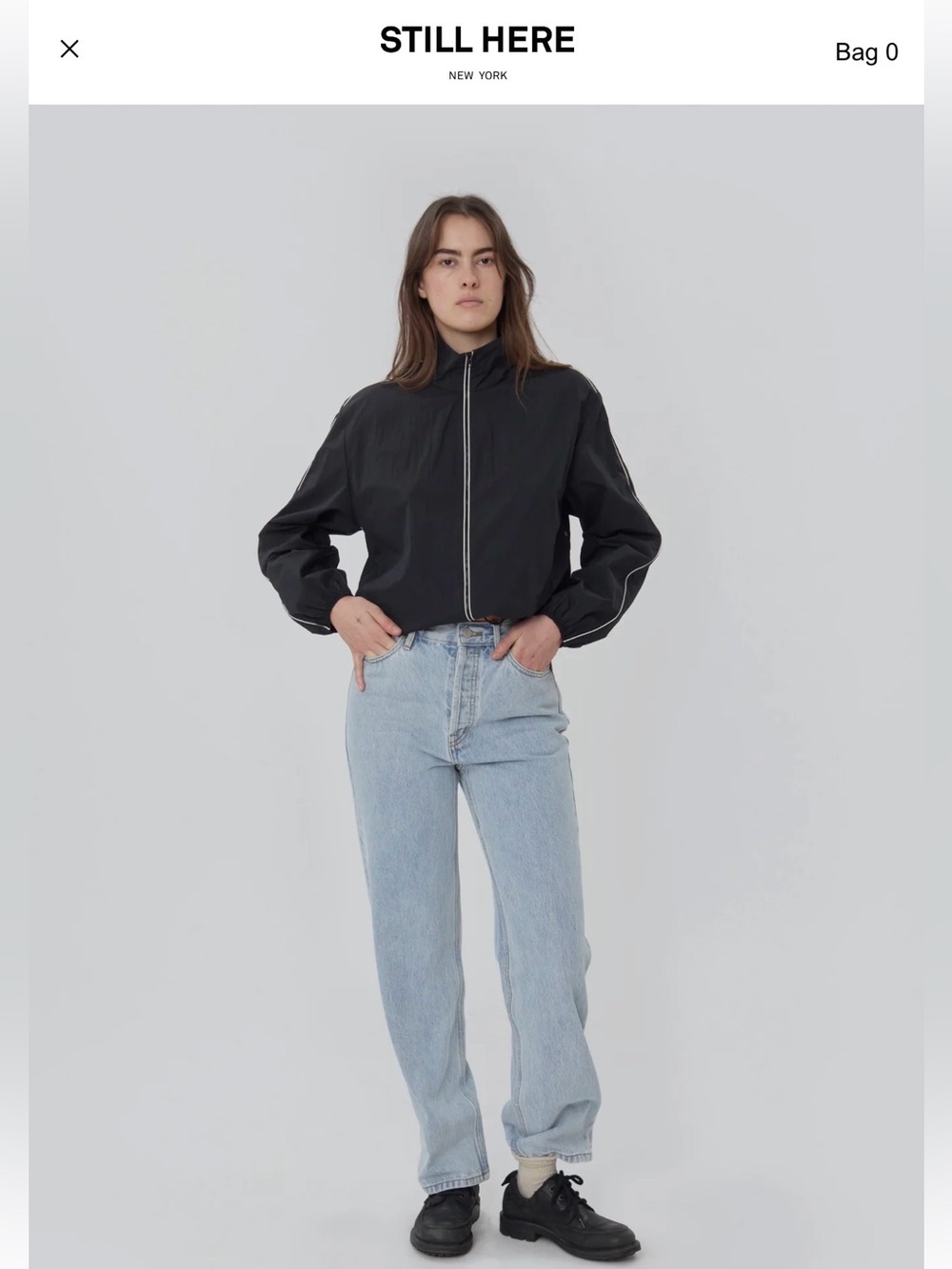 Still Here Life Jean Straight Leg Jeans in Blue Like New